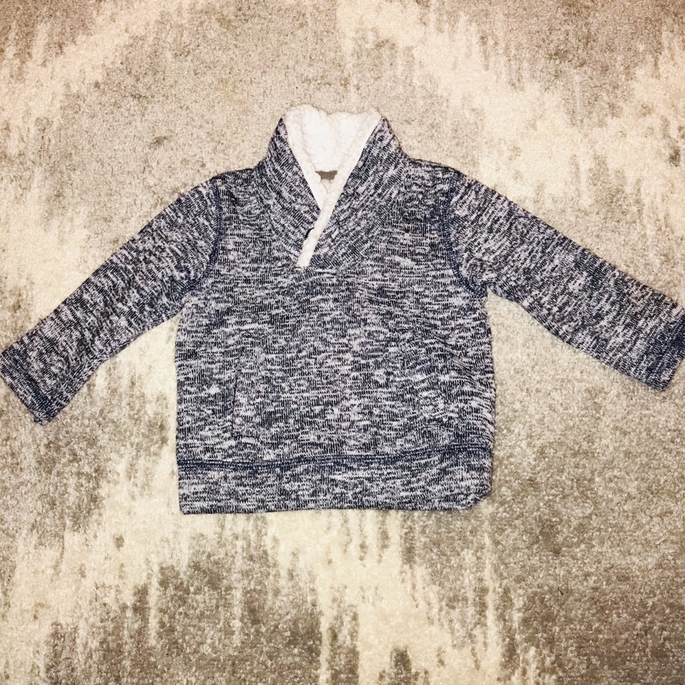 Koala kids 12 month fleece pullover navy/white